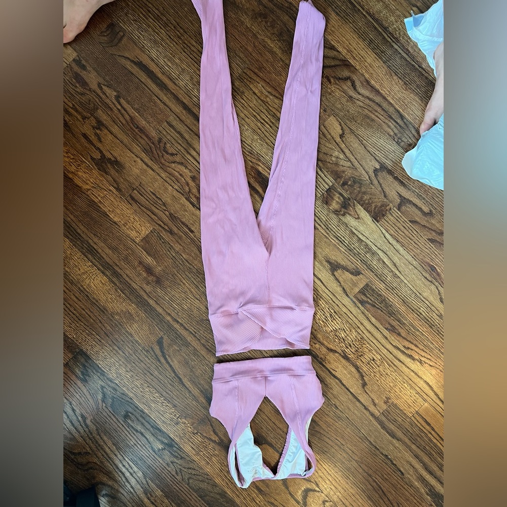 Ribbed Leggings and bra set